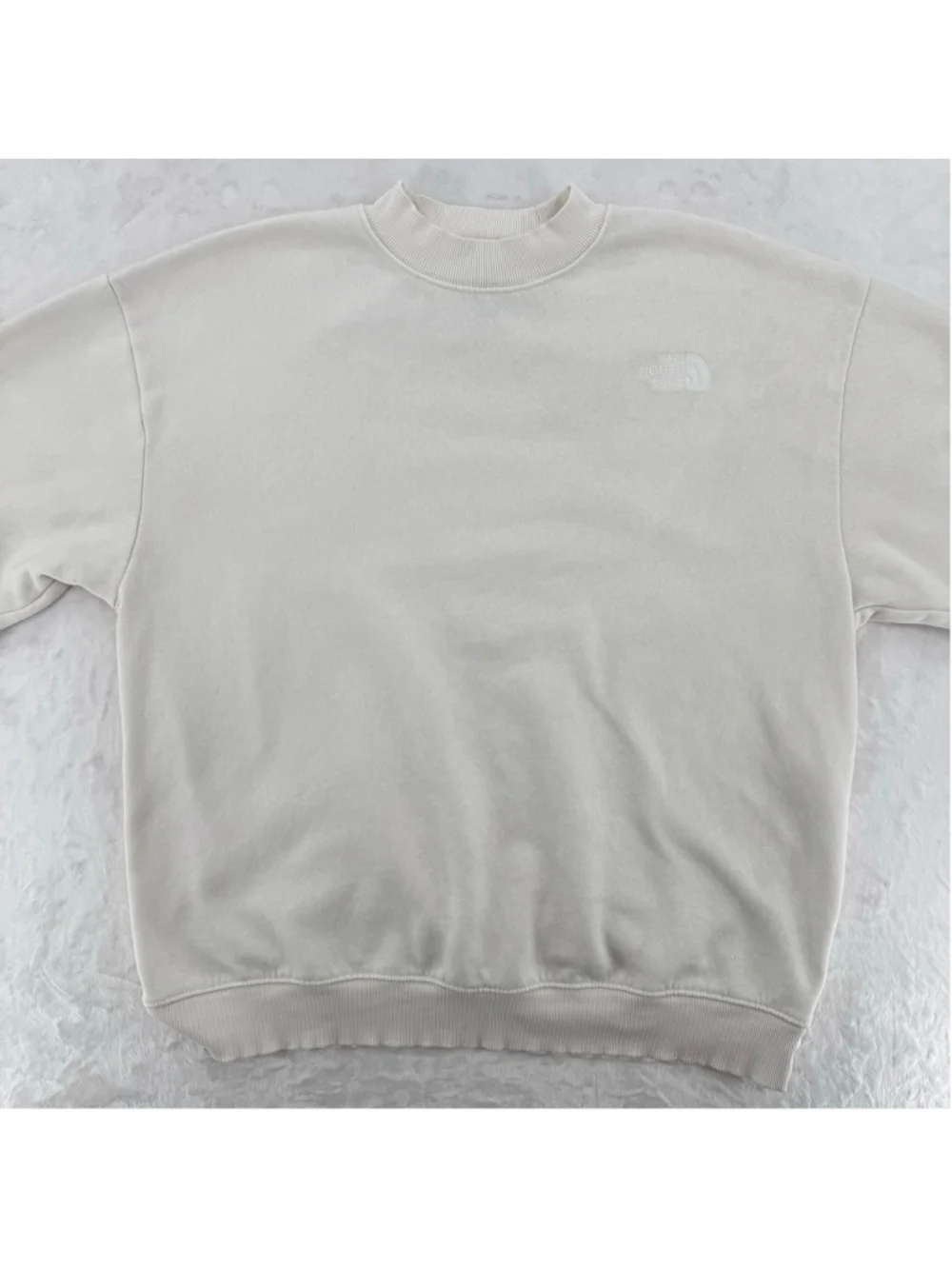 The North Face Evolution Sweatshirt Crewneck Cream Oversized Comfy Men’s Large